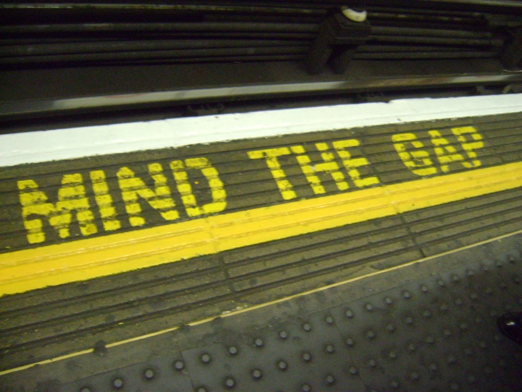 Londres Tube Mind the gap